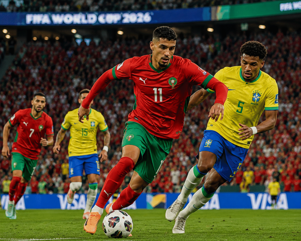 Moroco vs Brazil best match Fifa world cup 2026. image